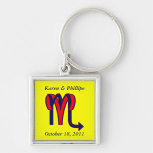 Aries & Scorpio Keychain