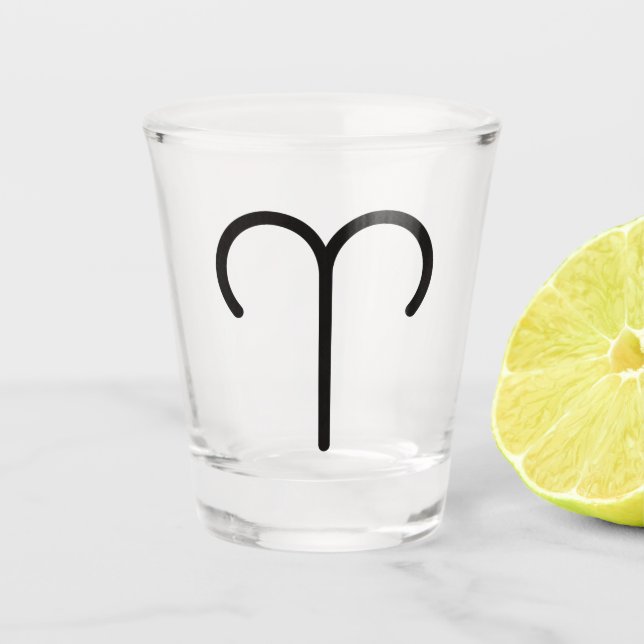 Aries Shot Glass (Front)
