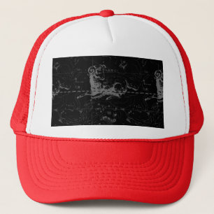 Aries Sign Constellation Hevelius circa 1690 Trucker Hat