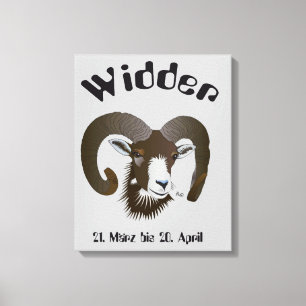 Aries - sign Keilleinwand