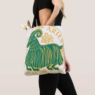 Aries Sign of the Zodiac on a Tote Bag