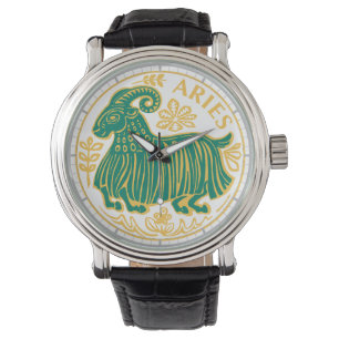 Aries Sign of the Zodiac Watch