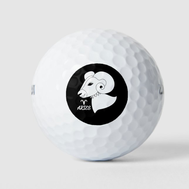 Aries Silhouette Golf Balls (Front)