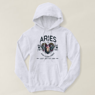 Aries Slow Vibes Hoodie: Unleash Bold Energy - Hoodie