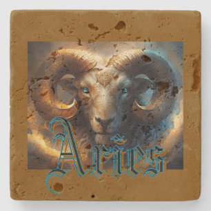 Aries Stone Coaster