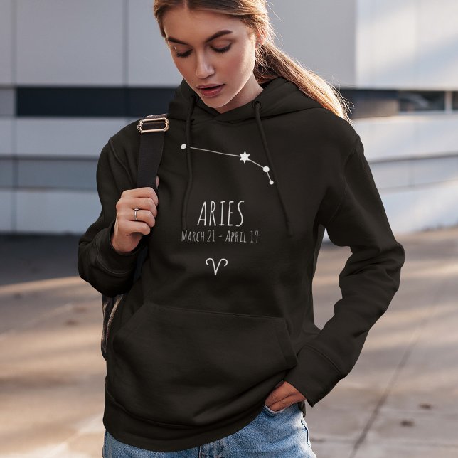Aries | Sweat - shirt à capuche de constellation Z (Créateur téléchargé)