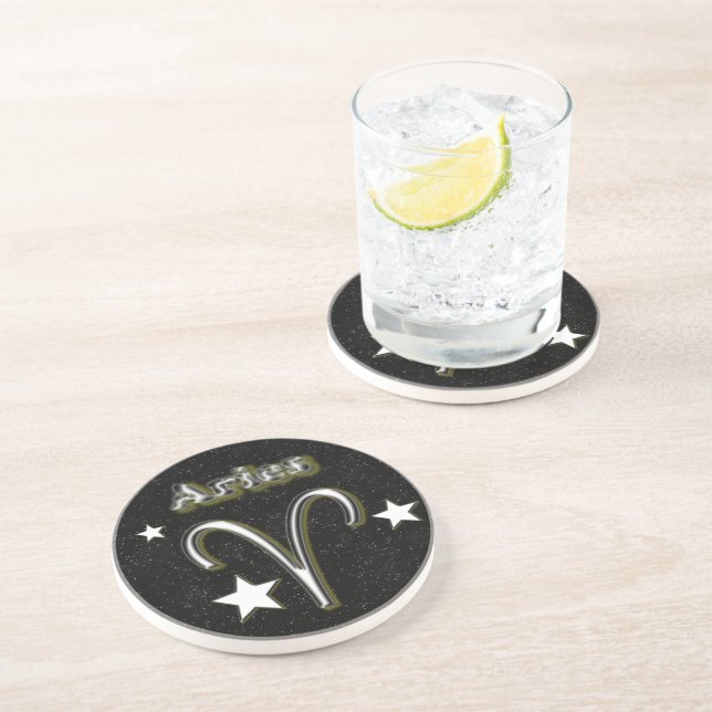 Aries symbol coaster (Side)