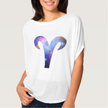 Aries Symbol Flowy Circle Top