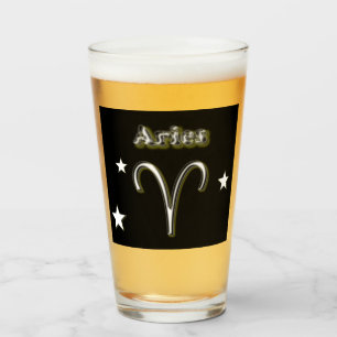 Aries symbol      glass