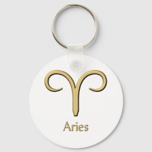 Aries symbol keychain
