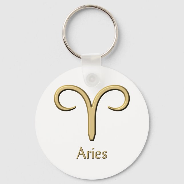 Aries symbol keychain (Front)