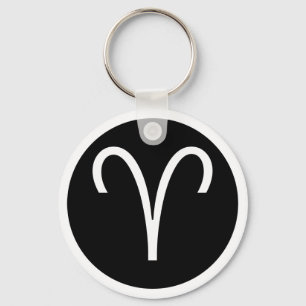 Aries Symbol Keychain