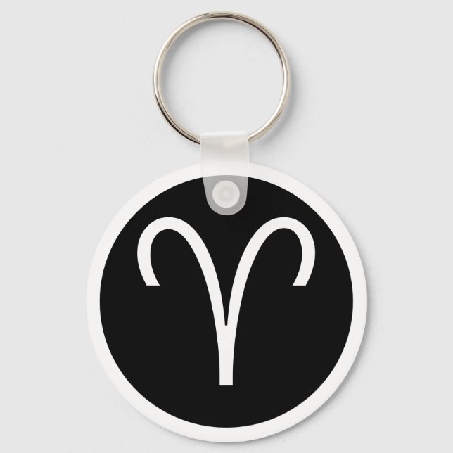 Aries Symbol Keychain (Front)