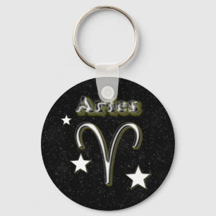 Aries symbol keychain