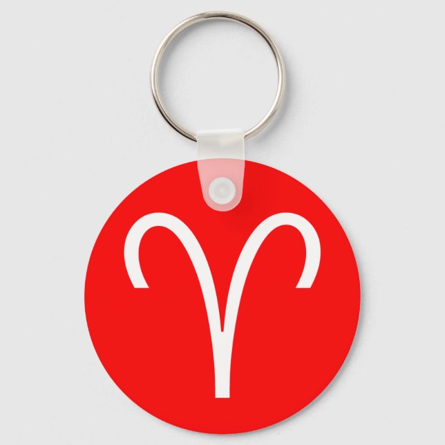 Aries Symbol Keychain (Front)