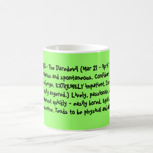 ARIES - The Daredevil (Mar 21 - April 19 ) Ener... Coffee Mug