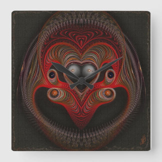Aries the Ram Abstract Art Square Wall Clock
