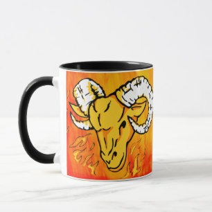 Aries The Ram fire sign astrological mug