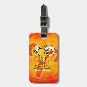 Aries The Ram horoscope id luggage tag