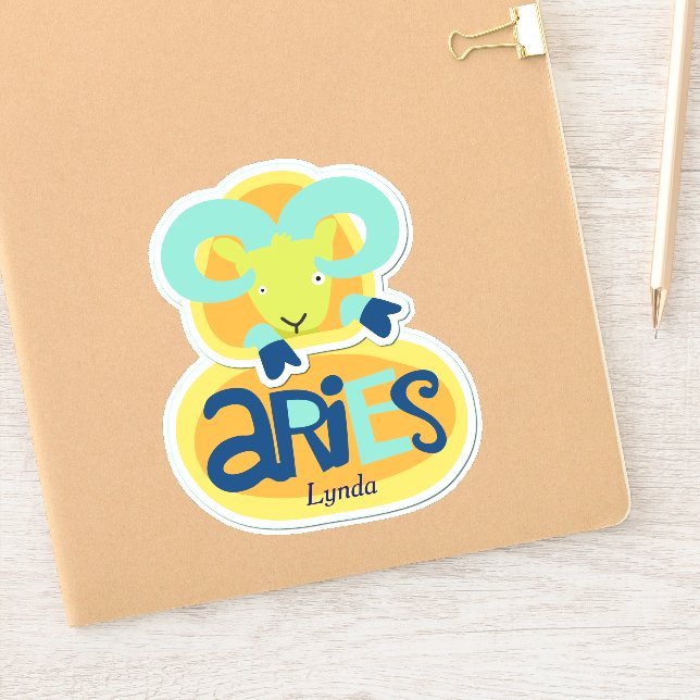 Aries the Ram Zodiac Contour (Notebook)