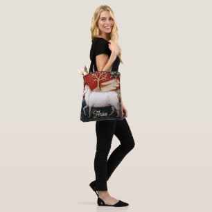 Aries the Ram Zodiac Sign Birthday Party Tote Bag