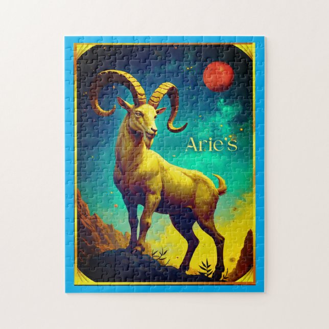 Aries the Ram Zodiac Sign Jigsaw Puzzle (Vertical)
