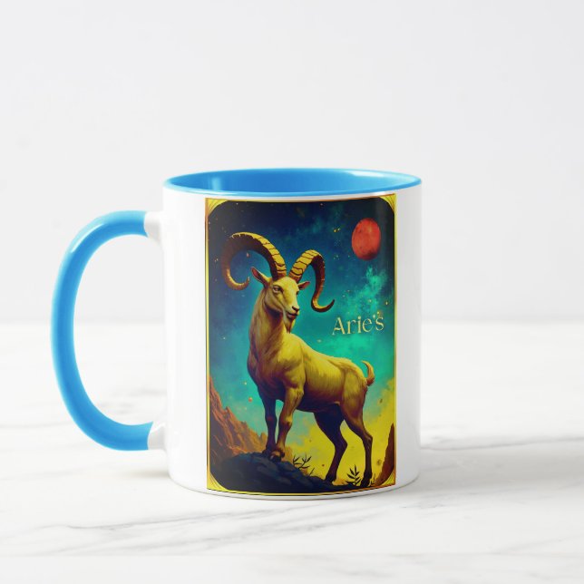 Aries the Ram Zodiac Sign Mug (Left)
