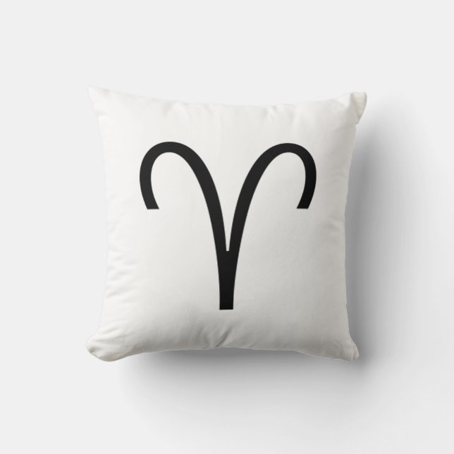 Aries Throw Pillow (Front)