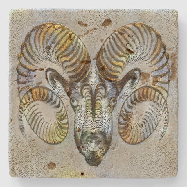 Aries Venice Stone Coaster (Front)