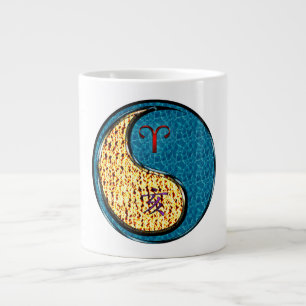 Aries & Water Boar Large Coffee Mug