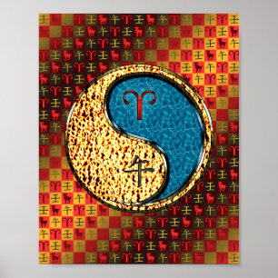 Aries & Water Horse Poster