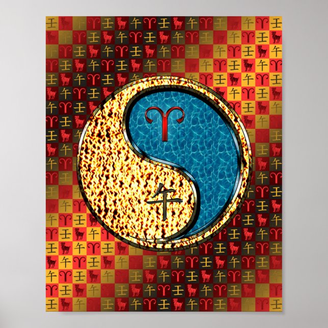 Aries & Water Horse Poster (Front)