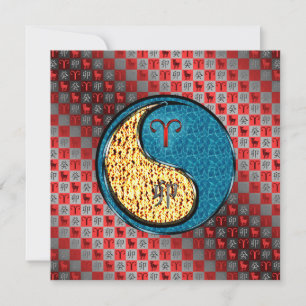 Aries & Water Rabbit Card