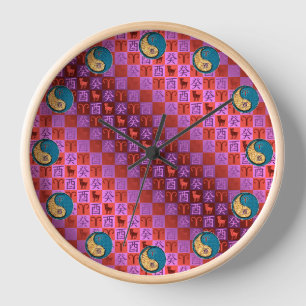 Aries & Water Rooster Clock