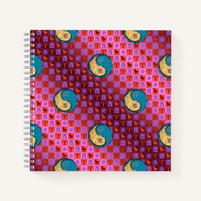 Aries & Water Rooster Notebook (Front)