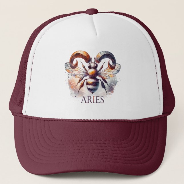 Aries Whimsy Bee Casquette - Charme Astro (Devant)