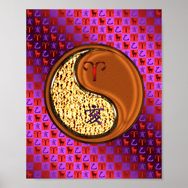 Aries & Wood Boar Poster (Front)