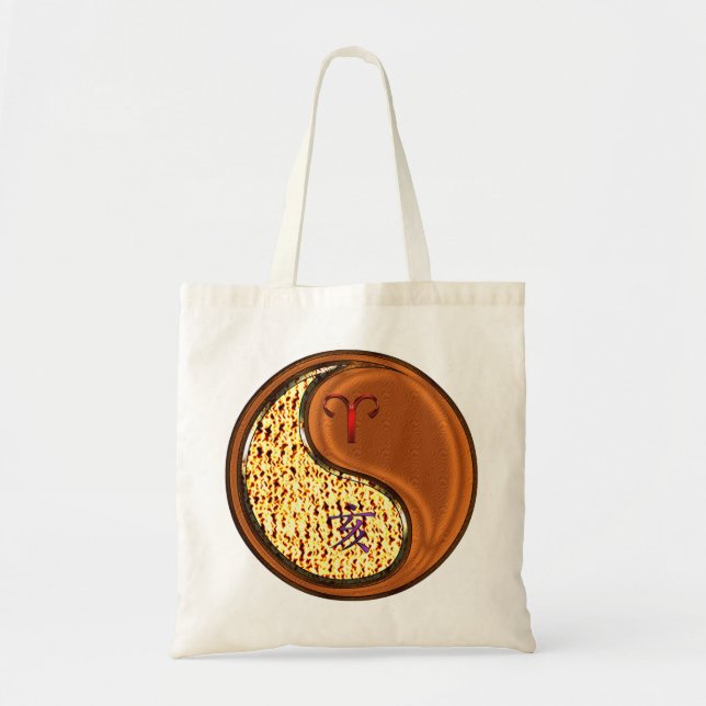 Aries & Wood Boar  Tote Bag (Front)