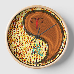 Aries & Wood Dog Clock