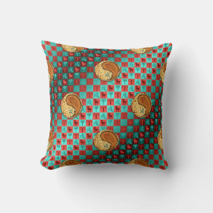 Aries & Wood Dog Throw Pillow