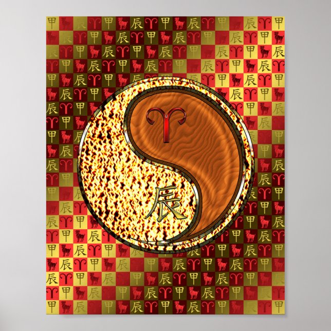 Aries & Wood Dragon Poster (Front)