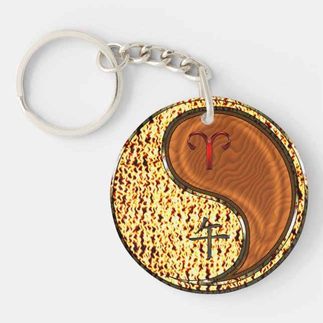 Aries & Wood Horse Keychain (Front)