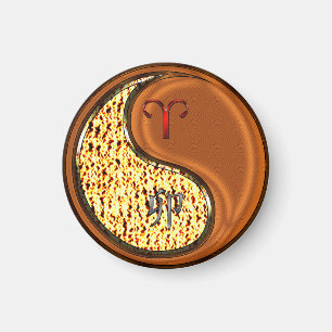 Aries & Wood Rabbit. Magnet