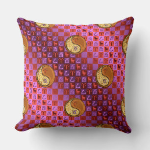 Aries & Wood Rooster Throw Pillow