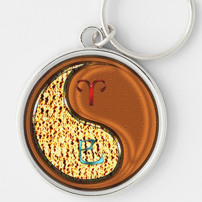 Aries & Wood Snake Keychain (Front)