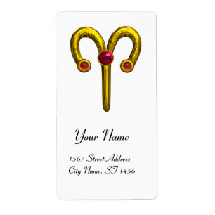 ARIES ZODIAC ANNIVERSAIRE Ruby rouge