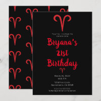 ARIES Zodiac Astrology March April Birthday Party 