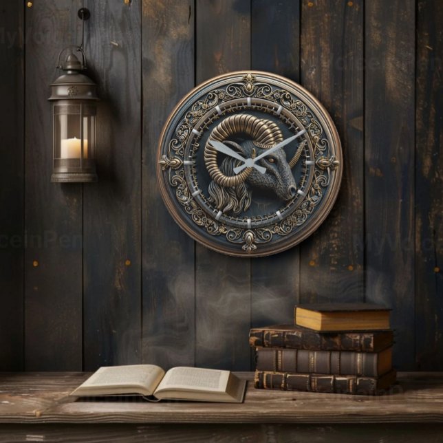 Aries-Zodiac Astrolology Wall Clock (Creator Uploaded)