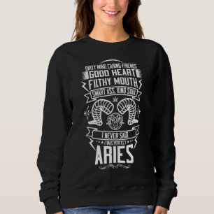 Aries Zodiac Birthday Horoscope March April Birth Sweatshirt