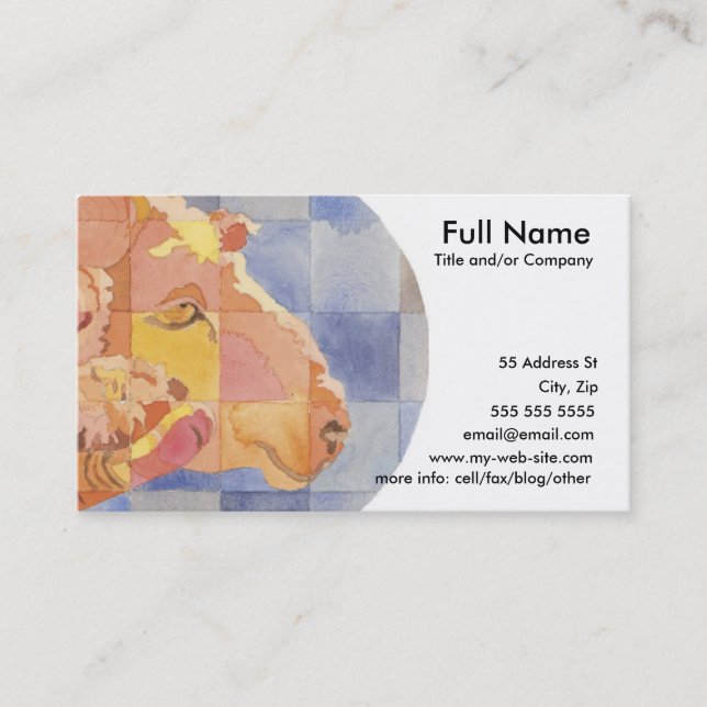 Aries Zodiac Business Card (Front)